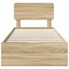 vidaXL Ramka ł&oacute;żka Dąb Sonoma 75 x 190 cm Drewno inżynieryjne