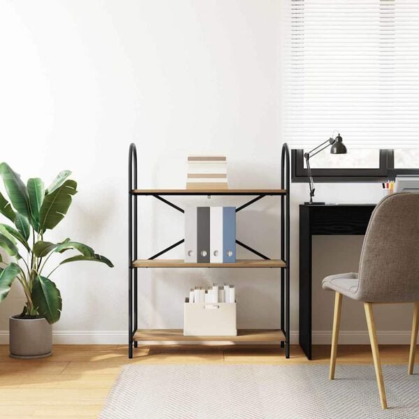 vidaXL P&oacute;łka na książki Dąb rzemieślniczy 80 x 30 x 109 cm