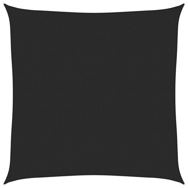vidaXL Żagiel przeciwsłoneczny, 160 g/m&sup2;, czarny, 6x6 m, HDPE