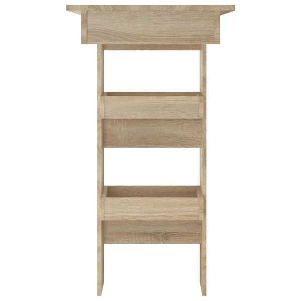 vidaXL Stolik barowy, sonoma, 102x45x103,5 cm, materiał drewnopochodny