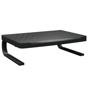 vidaXL Podstawka pod monitor, czarna, 37x28x11,5 cm