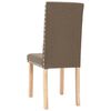 vidaXL Krzesła stołowe, 2 szt., kolor taupe, obite tkaniną