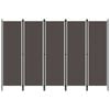 vidaXL Parawan 5-panelowy, antracytowy, 250 x 180 cm