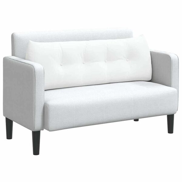 vidaXL Poduszka na plecy Biały 140 x 24 x 50 cm tkanina