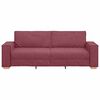 vidaXL Sofa 3-osobowa w kolorze czerwonego wina 180 cm Tkanina
