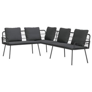 vidaXL Sofa 5-Liczba miejsc Antracyt Stal
