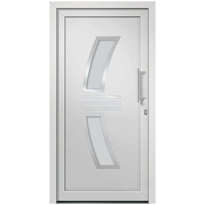 vidaXL Drzwi frontowe, białe, 88 x 200 cm