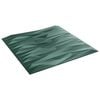 vidaXL Panele ścienne 48 szt. 50 x 50 cm Zielony kamień Pianka XPS