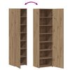 vidaXL Highboard 2 pcs Dąb rzemieślniczy 50 x 42,5 x 185 cm