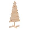 vidaXL Drewniana choinka do udekorowania, 120 cm, lite drewno sosnowe