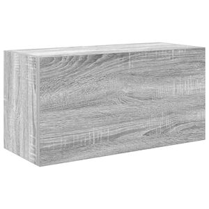 vidaXL Wisząca szafka łazienkowa, szary dąb sonoma, 60x25x30 cm