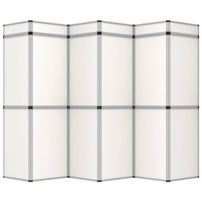 vidaXL 18-panelowa, składana ścianka wystawiennicza, 362x200 cm, biała