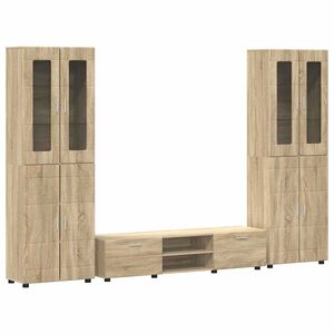 vidaXL Zestaw szafek RTV FLORIN 3 pcs Dąb Sonoma Drewno inżynieryjne