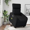vidaXL Rozkładany fotel pionizujący z masażem, elektryczny, czarny