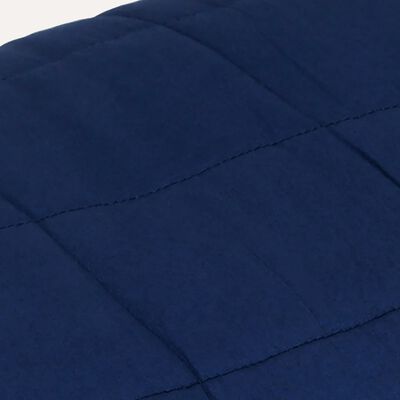 vidaXL Koc obciążeniowy, niebieski, 200x225 cm, 13 kg, tkanina