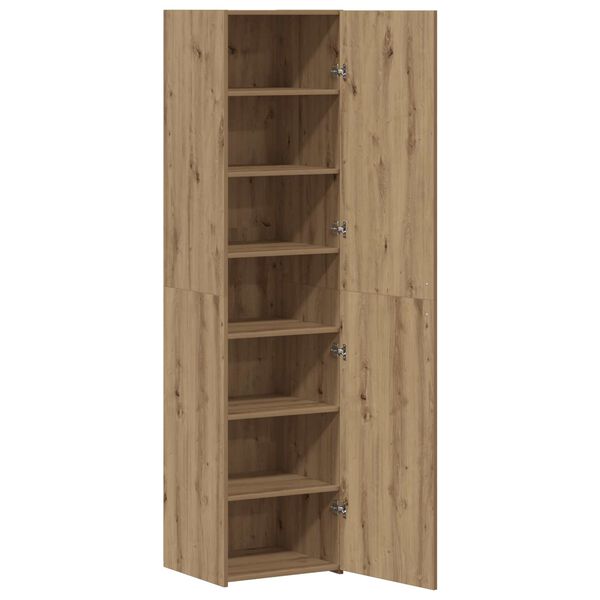 vidaXL Highboard 2 pcs Dąb rzemieślniczy 45 x 42,5 x 185 cm