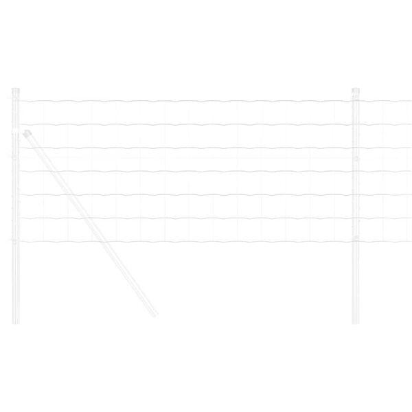 vidaXL Ogrodzenie Euro Srebrny 0.4 x 10 m