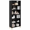 vidaXL Highboard Czarny Dąb 69,5 x 32,5 x 180 cm