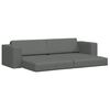 vidaXL Sofa Bed 200cm Ciemnoszary tkanina