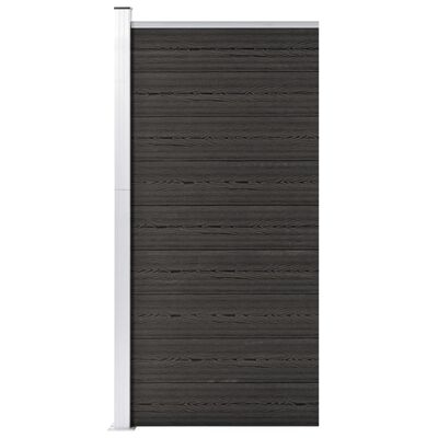 vidaXL Panel ogrodzeniowy z WPC, 95x186 cm, szary