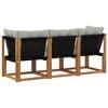 vidaXL Modułowa sofa na zewnątrz z poduszką 3 Sztuka Naturalny