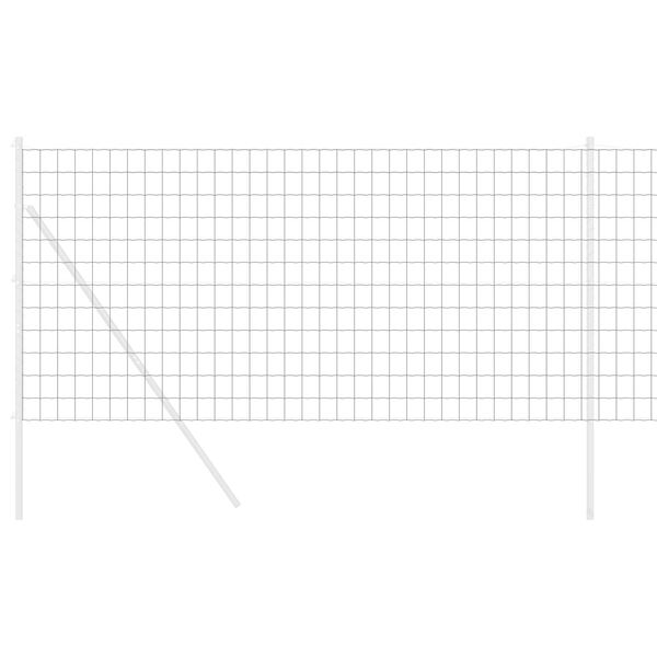 vidaXL Ogrodzenie Euro Szary 1,4 x 10 m Żelazo pokryte PVC