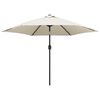 vidaXL Parasol ogrodowy, biały, 3 m