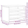 vidaXL Organizator biurka Stare drewno 36 x 26 x 29,5 cm