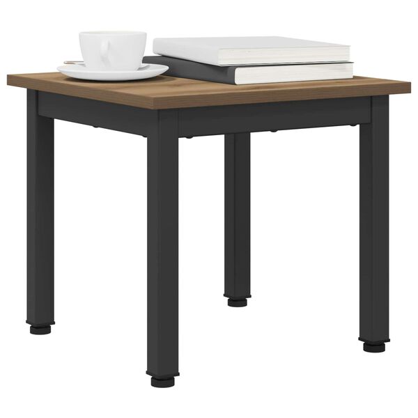 vidaXL Stolik kawowy Dąb rzemieślniczy 40 x 40 x 36 cm