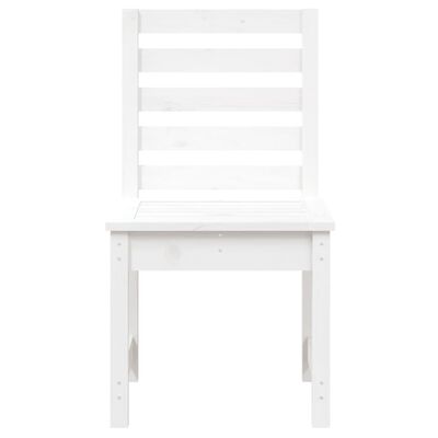 vidaXL Krzesła ogrodowe, 2 szt., białe, 50x48x91,5 cm, drewno sosnowe