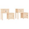 vidaXL Szafki nocne, 2 szt., 79,5x38x65,5 cm, lite drewno sosnowe