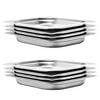 vidaXL Pojemniki gastronomiczne 8 szt., GN 1/2, 40 mm, stal nierdzewna