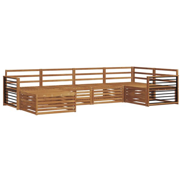 vidaXL Zestaw sof na zewnątrz 6 pcs Naturalny