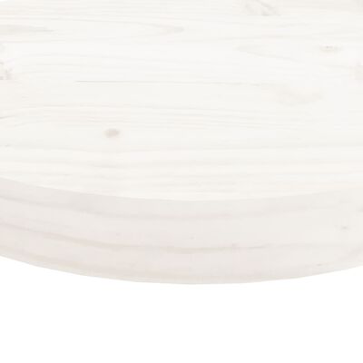 vidaXL Blat stołu, okrągły, biały, Ø30x3 cm, lite drewno sosnowe