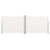 vidaXL Zwijana markiza boczna, kremowa, 170 x 1000 cm