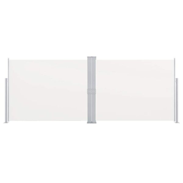 vidaXL Zwijana markiza boczna, kremowa, 170 x 1000 cm