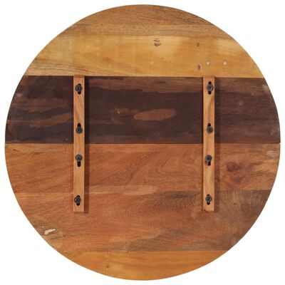 vidaXL Okrągły blat stołu, 80 cm, 25-27 mm, lite drewno odzyskane