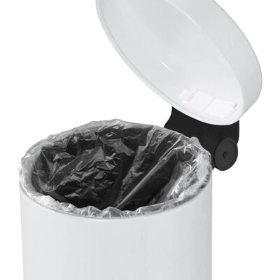 Hailo Kosz na śmieci z pedałem Solid, S, 4 L, biały