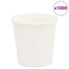 vidaXL Papierowe kubki, 1000 szt., 4oz, 100ml, biały