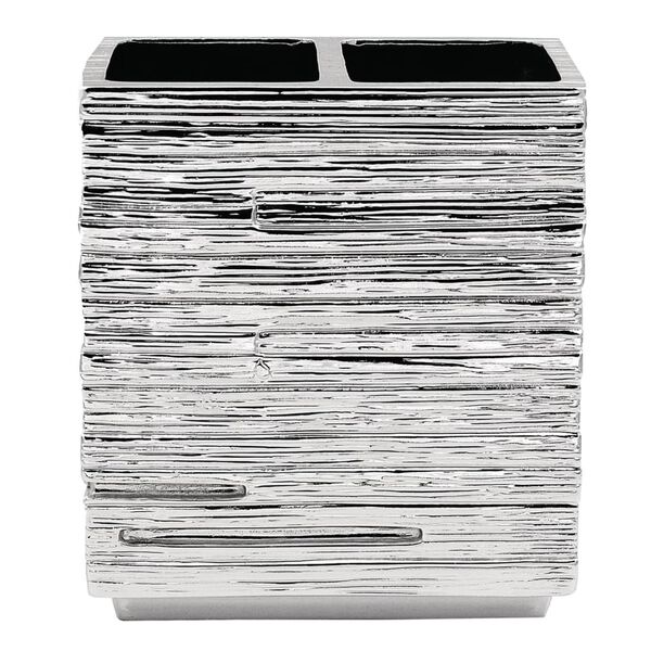 RIDDER Kubek na szczoteczki do zęb&oacute;w Brick, srebrny