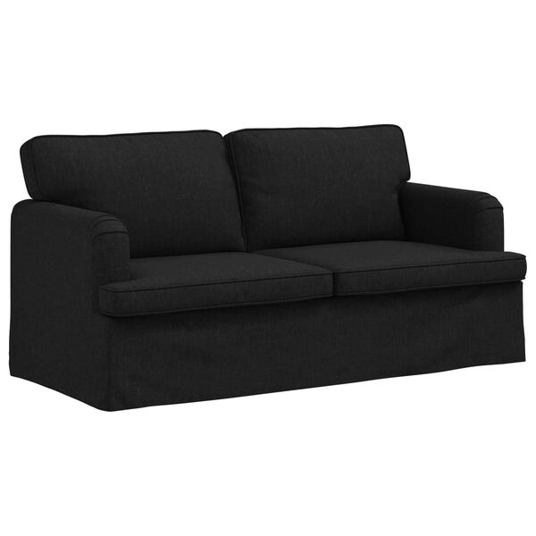 vidaXL Sofa 140cm Czarny Metal
