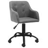 vidaXL Obrotowe krzesła stołowe, 4 szt., jasnoszare, obite tkaniną