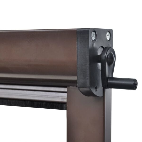 Moskitiera zwijana na okna 60 x 150 cm, brązowa