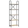 vidaXL P&oacute;łka na książki 5 poziomy 60 x 30 x 183 cm Drewno inżynieryjne