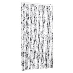 vidaXL Zasłona przeciwko owadom, jasnoszaro-ciemnoszara, 100x230 cm