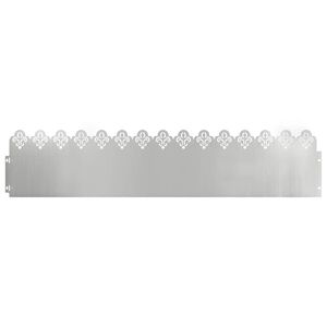 vidaXL Obrzeża trawnikowe 10 szt. 103 x 0,05 x 22 cm Stal ocynkowana