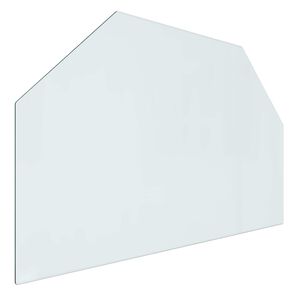 vidaXL Szklana płyta kominkowa przezroczysty 80 x 50 cm Szkło