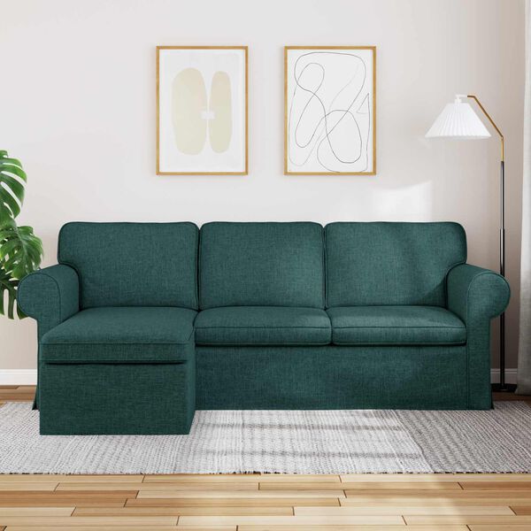 vidaXL Sofa Ciemna zieleń
