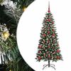 vidaXL Sztuczna choinka z podstawą Zielony 120 cm PVC, plastik i stal