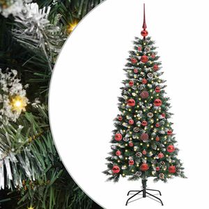 vidaXL Sztuczna choinka zielony 120 cm PVC, plastik i stal